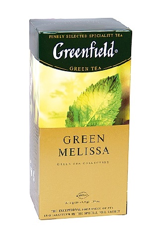 Čaj zelen z meto in meliso Green Melissa, 25/2g. z dostavo v Sloveniji