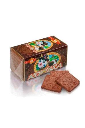 Печенье шоколадное Коровка, 180г. с доставкой по Словении