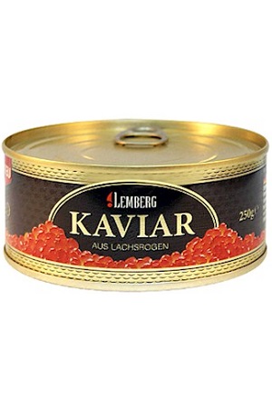 Kaviar divjega Pacifiškega lososa Zlato Aljaski 250g. z dostavo v Sloveniji