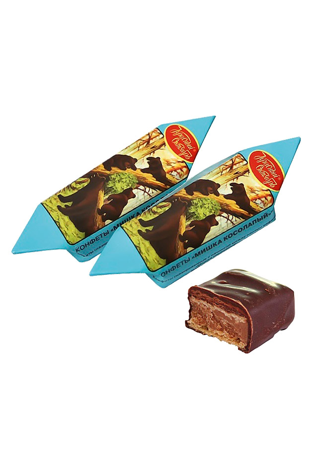 Čokoladni bonboni Medvedek hlačman na vago, Rusija z dostavo v Sloveniji
