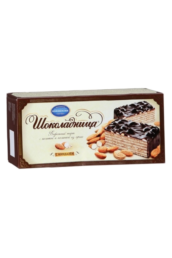 Vafelj torta Čokoladnica z mandlji 230g Kolomenskoje z dostavo v Sloveniji