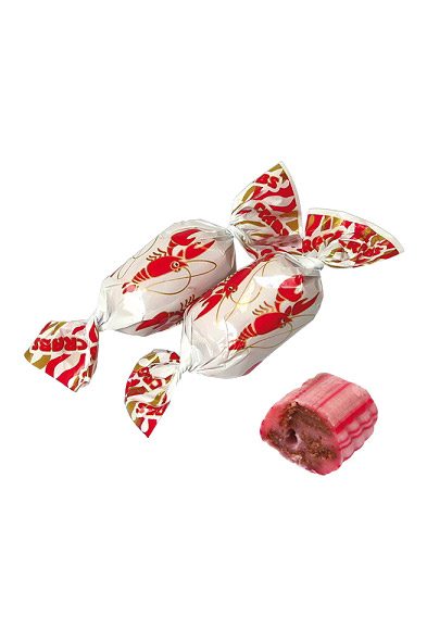 Trdi bonboni s čokoladnim polnilom Rakci, Roshen, na vago, Ukrajina z dostavo v Sloveniji