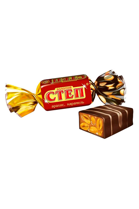 Мягкая карамель с арахисом в шоколаде Золотой степ с доставкой по Словении