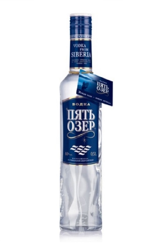 Vodka Pet Jezer, 0,7L., Rusija z dostavo v Sloveniji