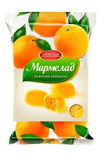 Мармелад со вкусом апельсина, 300г. Россия с доставкой по Словении