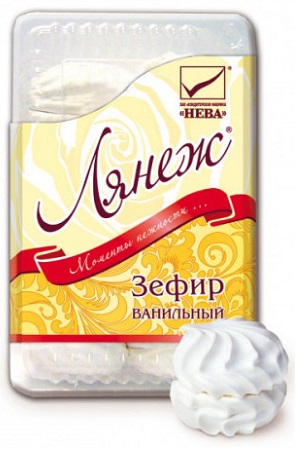 Зефир Лянеж со вкусом ванили, 420г. Россия с доставкой по Словении