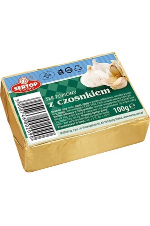 Topljeni sir s česnom, 100g, Poljska z dostavo v Sloveniji