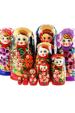 Матрешка большая 7 кукол ассорти, Россия с доставкой по Словении