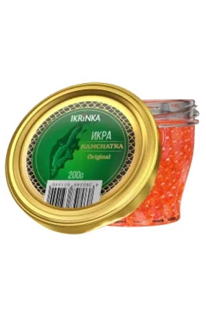 Kaviar lososa Kamčatka Original 200g. Rusija z dostavo v Sloveniji