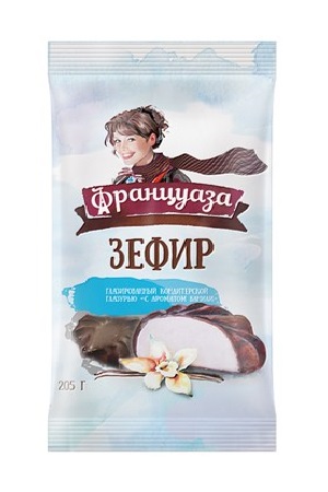 Зефир Француаза в глазури со вкусом ванили 205г. Россия с доставкой по Словении