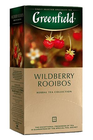 Чай Гринфилд, Wildberry Rooibos с кусочками ягод земляники и клюквы с доставкой по Словении