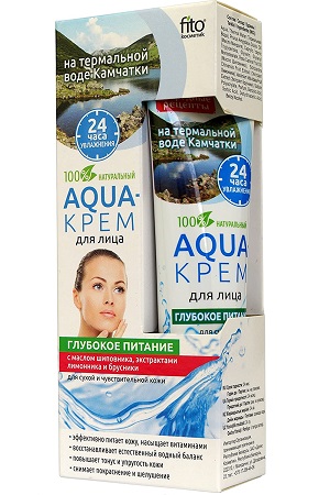 Aqua-крем для лица с маслом шиповника, экстрактом лимонника и экстрактом брусники с доставкой по Словении