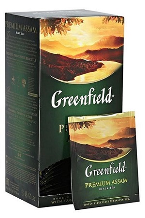Čaj črni Greenfield Premium Assam 25/2g. Indijski z dostavo v Sloveniji