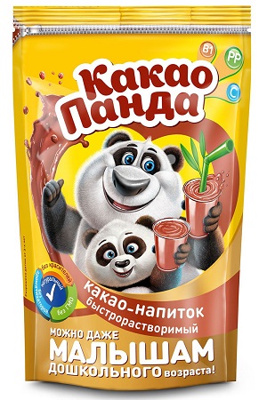 Kakavov instant napitek Kakao-Panda 150g, Rusija z dostavo v Sloveniji