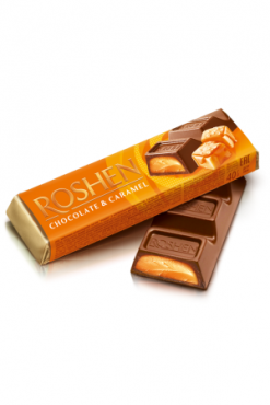 Шоколадный батончик Roshen c карамельной начинкой