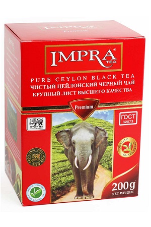 Чай черный IMPRA крупнолистовой 200г. Цейлон с доставкой по Словении