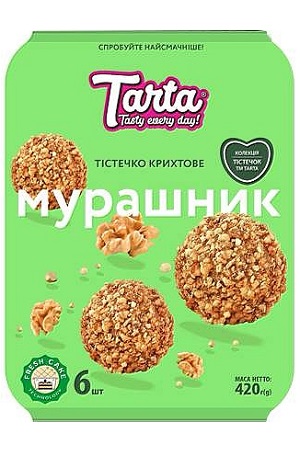 Tortice Mravlišče z zgoščenim mlekom in orehi Tarta 420g Ukrajina z dostavo v Sloveniji