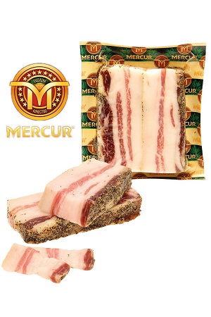 Svinjska slanina Od Mercur s poprom in česnom na vago z dostavo v Sloveniji