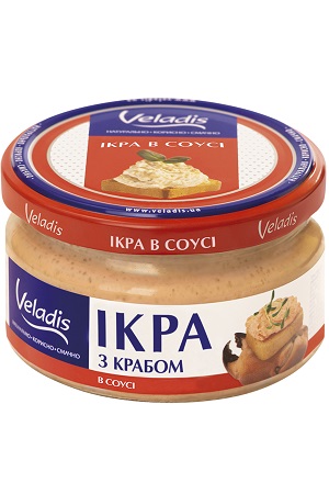 Kaviarna krema kaviarja slanika s krabom 160g Ukrajina z dostavo v Sloveniji