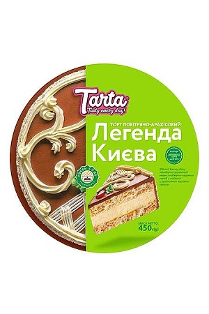 Торт Легенда Киева с арахисом 450г Tarta Украина с доставкой по Словении