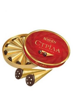 Конфеты Стрiла Подiльська с коньяком Roshen