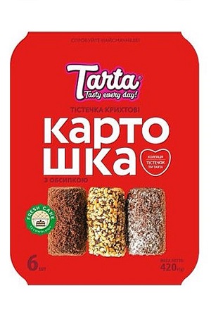 Пирожное Картошка с посыпкой Tarta 420г Украина с доставкой по Словении