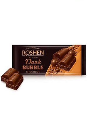Čokolada Roshen z mehurčki Dark Bubble 80g Ukrajina z dostavo v Sloveniji