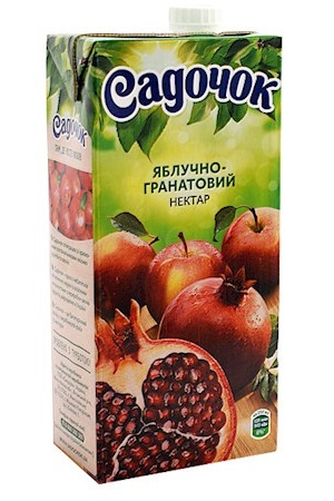 Nektar jabolko-granatno jabolko Sadoček, Ukrajina 0,95L z dostavo v Sloveniji