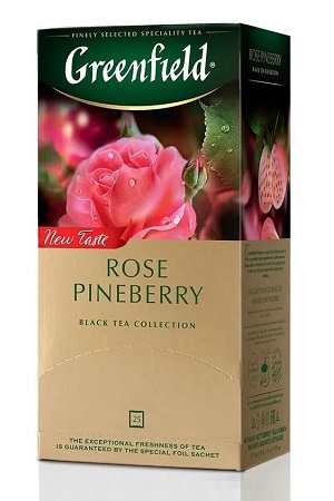 Чай в пакетиках черный Greenfield Rose Pineberry 25пак. × 1,5г с доставкой по Словении