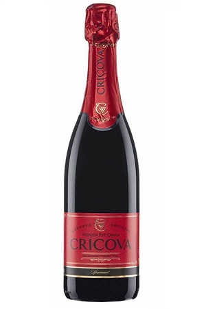 Красное полусухое Шампанское Cricova 0,75л с доставкой по Словении