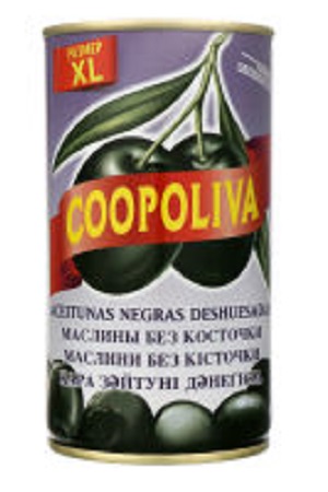 Črne olive brez koščic Coopoliva Španja 350g. z dostavo v Sloveniji
