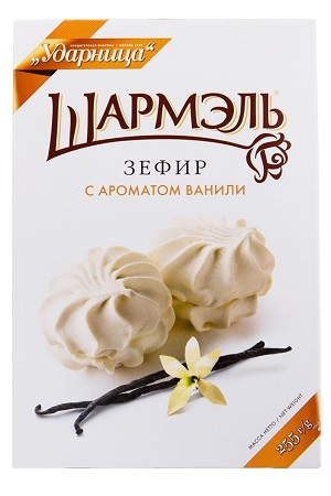 Penasta sladica Zefir Šarmelj z okusom vanilije 255g z dostavo v Sloveniji
