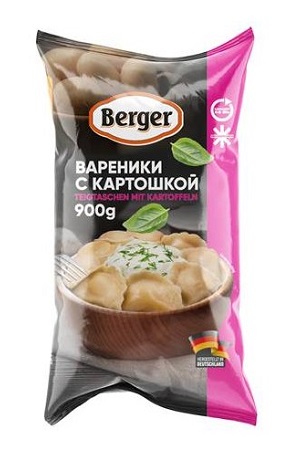 Вареники с картошкой Berger 900г. Германия с доставкой по Словении