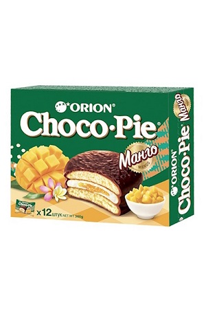 Пирожное Choco-Pie Манго 30г х12шт. Orion, Корея с доставкой по Словении