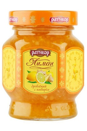 Marmelada iz limona in ingverja 365g Ratibor Rusija z dostavo v Sloveniji