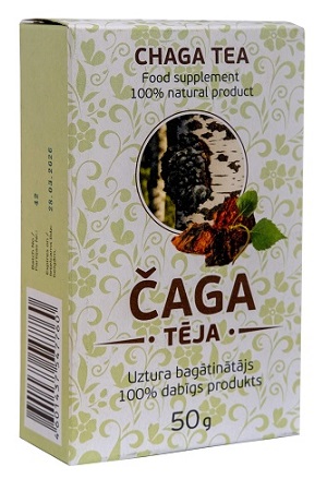 Чага с Иван-чаем (8%) для приготовления чайного напитка 50г с доставкой по Словении
