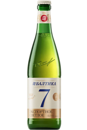 Pivo Baltika #7 Exportnoje 5,4% lager 0,5L., Rusija z dostavo v Sloveniji