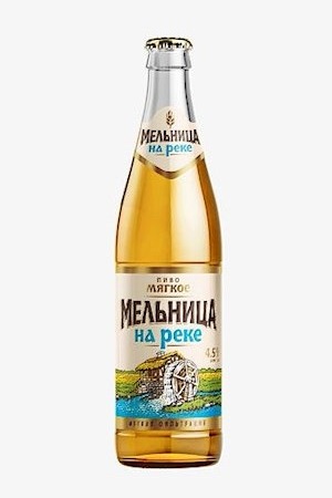 Mehko svetlo pivo Mlin na reke 0,45L 4,5% Rusija z dostavo v Sloveniji