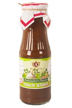 Tkemali zeleni, pekoča omaka za ribje in mesne jedi, Mimino, 310ml z dostavo v Sloveniji