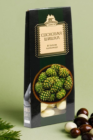 Mladi storži v beli čokoladi 100g Rusija z dostavo v Sloveniji