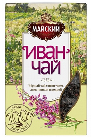 Иван-чай с черным чаем, лимонником и цедрой Майский 75г с доставкой по Словении