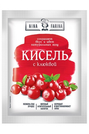 Кисель клюквенный Нина Фарина 110г. Россия с доставкой по Словении