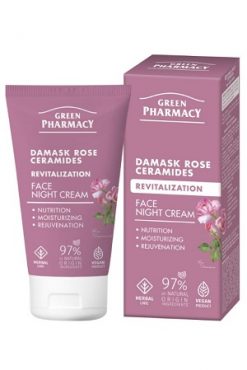 Ночной крем для лица Дамасская роза и керамиды