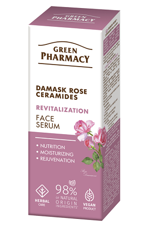 Serum za obraz Damaščanska vrtnica in ceramidi Green Pharmacy z dostavo v Sloveniji