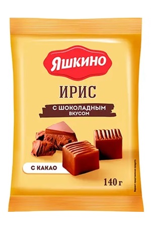 Ирис с шоколадным вкусом Яшкино 140г с доставкой по Словении