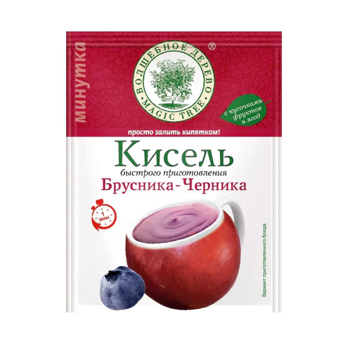 Кисель Брусника-черника 30г Волшебное дерево с доставкой по Словении