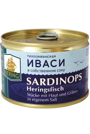 Pacific slanik Ivasi v lastnem soku 250g z dostavo v Sloveniji