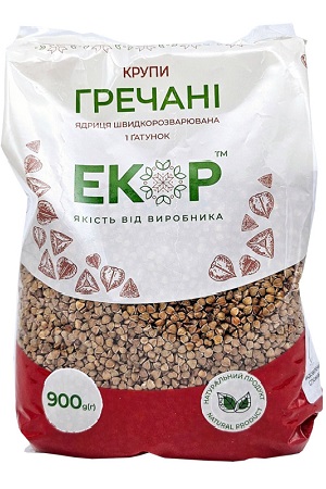 Гречневая крупа Екор 900г, Украина с доставкой по Словении