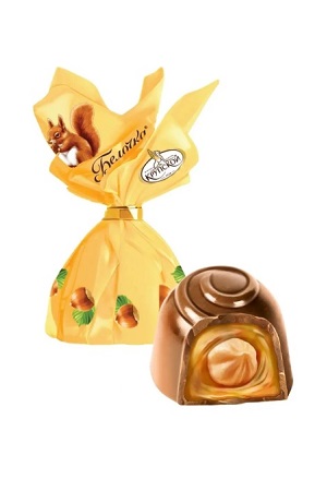 Čokoladni bonboni Beločka s celi lešniki, na vago z dostavo v Sloveniji