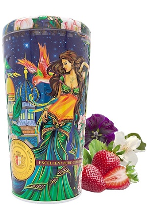 Čaj črni in zeleni VAZA Šeherezada z naravnimi cvetnimi olji 100g z dostavo v Sloveniji